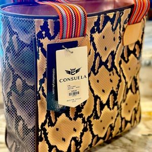 Consuela Snakeskin Tote